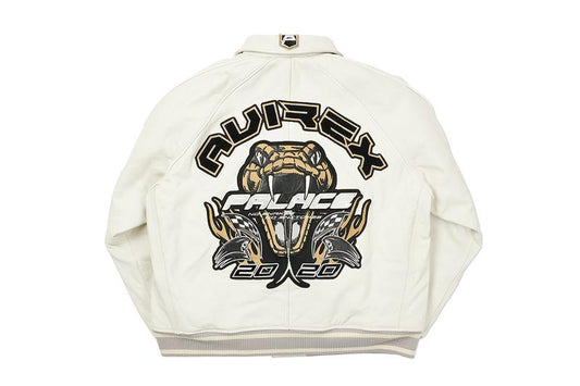 Leather jacket white